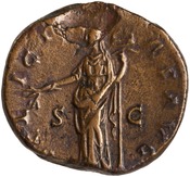 reverse of Hadrian RIC II 2261