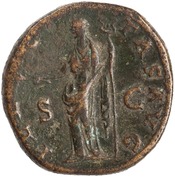 reverse of Hadrian RIC II 2255-2257