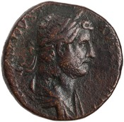 obverse of Hadrian RIC II 2068-2071