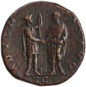 reverse of Hadrian RIC II 2068-2071