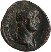 obverse of Hadrian RIC II 1672