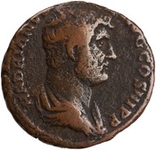 obverse of Hadrian RIC II 1645