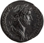 obverse of Hadrian RIC II 1615