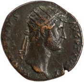 obverse of Hadrian RIC II 990