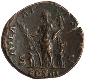 reverse of Hadrian RIC II 990