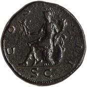 reverse of Hadrian RIC II 870-873,875