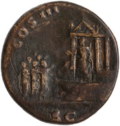 reverse of Hadrian RIC II 826-827