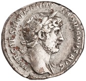 obverse of Hadrian RIC II 549-554