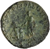 reverse of Hadrian RIC II 450-452