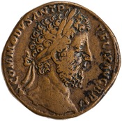 obverse of Commodus RIC III 550