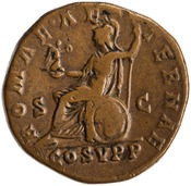 reverse of Commodus RIC III 550