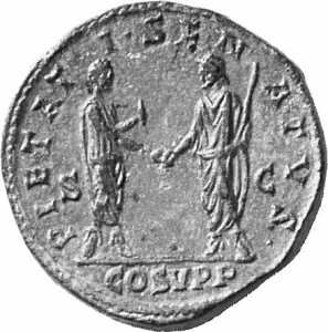 reverse of Commodus RIC III 549