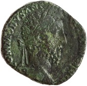 obverse of Commodus RIC III 523