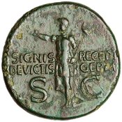 reverse of Caligula RIC I² 57