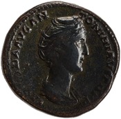 obverse of Antoninus Pius RIC III 1074