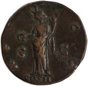 reverse of Antoninus Pius RIC III 574