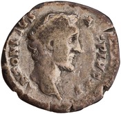 obverse of Antoninus Pius RIC III 411A_DENARIUS