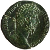 obverse of Marcus Aurelius RIC III 1420