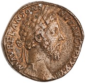 obverse of Marcus Aurelius RIC III 1239