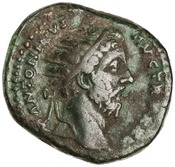 obverse of Marcus Aurelius RIC III 1002