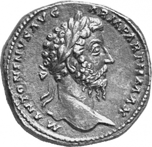 obverse of Marcus Aurelius RIC III 952