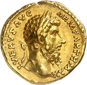 obverse of Marcus Aurelius RIC III 581