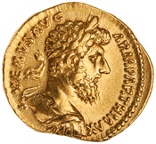 obverse of Marcus Aurelius RIC III 573