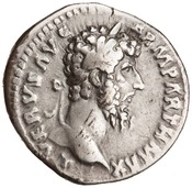 obverse of Marcus Aurelius RIC III 553