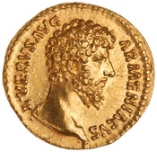 obverse of Marcus Aurelius RIC III 522