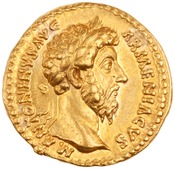 obverse of Marcus Aurelius RIC III 153