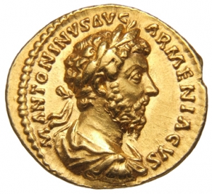 obverse of Marcus Aurelius RIC III 136