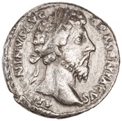 obverse of Marcus Aurelius RIC III 125