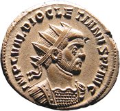 obverse of Maximian RIC V 224