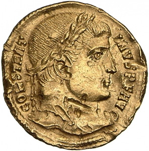 obverse of Constantine I RIC VII 66