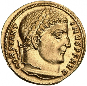 obverse of Constantine I RIC VII 18