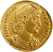 obverse of Constantius II RIC VIII 81