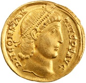 obverse of Constantius II RIC VIII 100