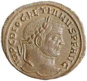 obverse of Maximian RIC VI 79A