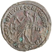 reverse of Maximian RIC VI 40A
