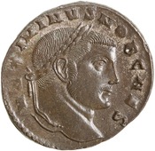 obverse of Constantius I RIC VI 123B