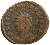 obverse of Constantine I RIC VII 202