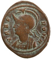 obverse of Constantine I RIC VII 195