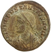 obverse of Constantine I RIC VII 158