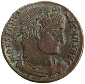 obverse of Constantine I RIC VII 156