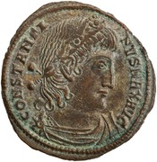 obverse of Constantine I RIC VII 222