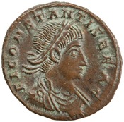obverse of Constantine I RIC VII 255