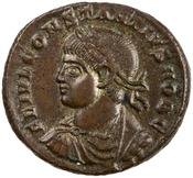 obverse of Constantine I RIC VII 217