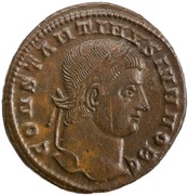 obverse of Constantine I RIC VII 216