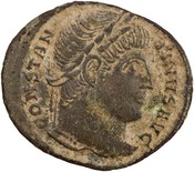 obverse of Constantine I RIC VII 287