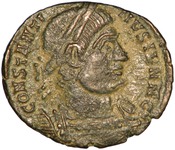 obverse of Constantine I RIC VII 376